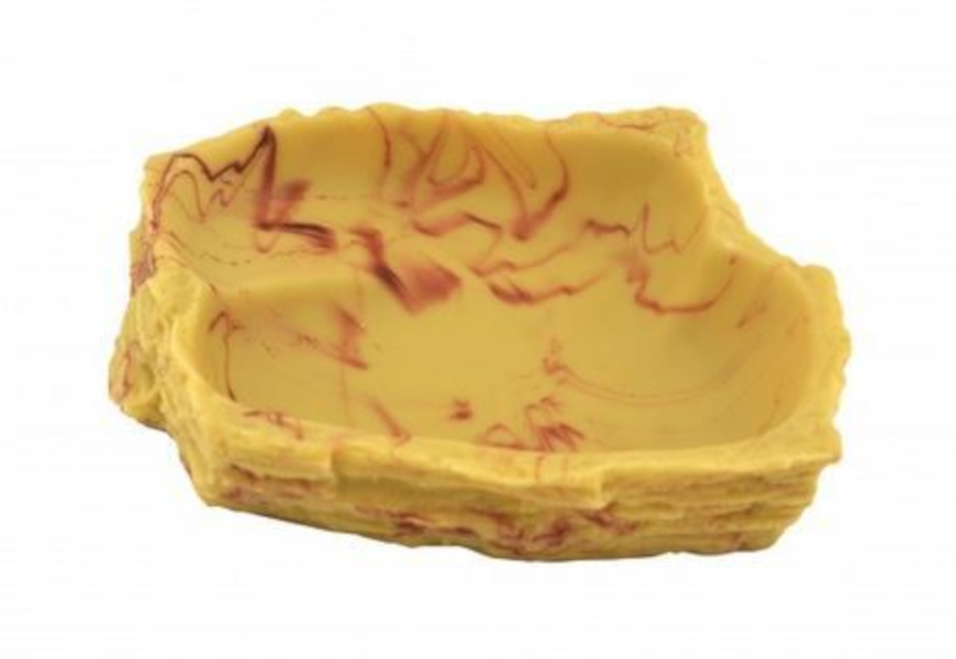 Lucky Reptile Water Dish Sandstein mittel, ca. 13 × 10,5 × 2,5 cm